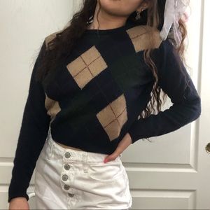 Brandy melville argyle sweater